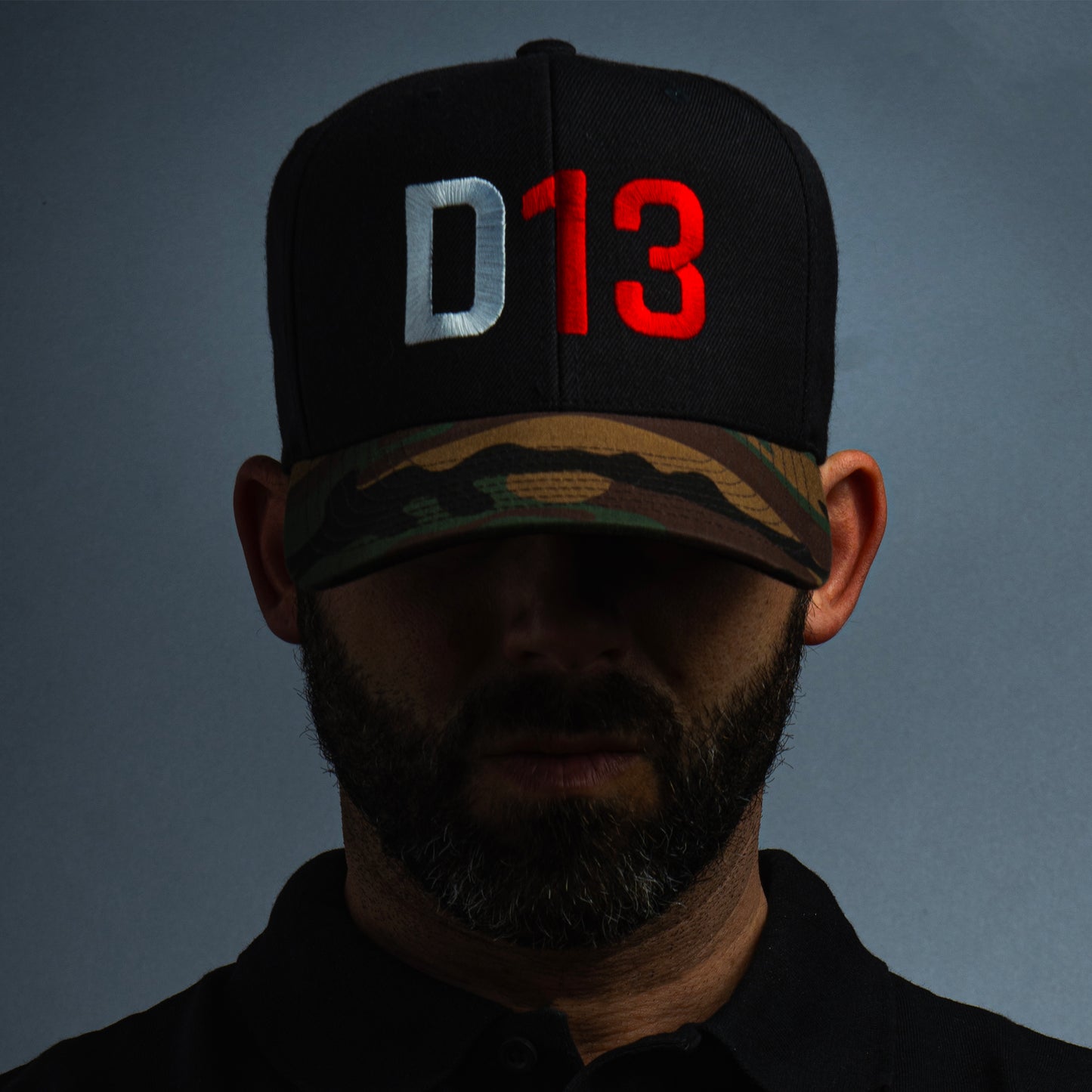 D13 Black Camo Premium Snapback